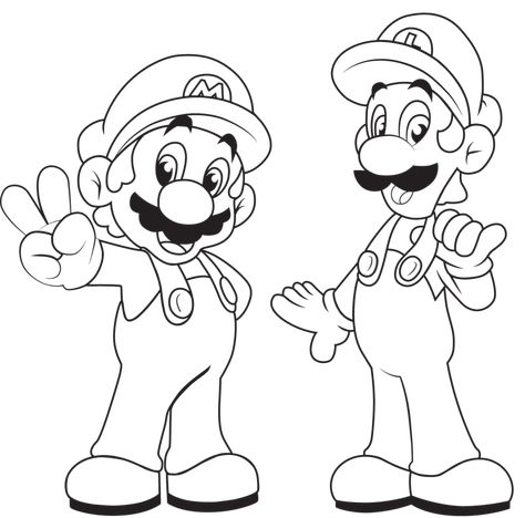 Mario Olympics, Luigi Coloring Pages, Super Mario Coloring, Mario Und Luigi, Mario Coloring, Super Mario Coloring Pages, Mario E Luigi, Mario Y Luigi, Super Mario And Luigi