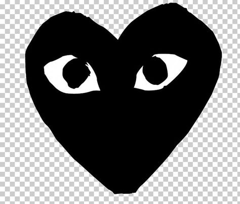 Comme Des Garcons Wallpaper Black, Graphic Design Black And White, Cdg Logo, Black And White Graphic Design, Cool Png, Comme Des Garcons Heart, Commes Des Garcons, Black And White Png, Nike Custom