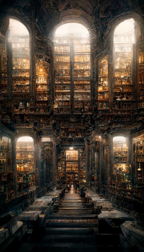 Estera library Yuumei Art, Magical Library, Large Library, Dream Library, Fantasy Rooms, Old Library, Library Aesthetic, Fantasy House, Fantasy Places