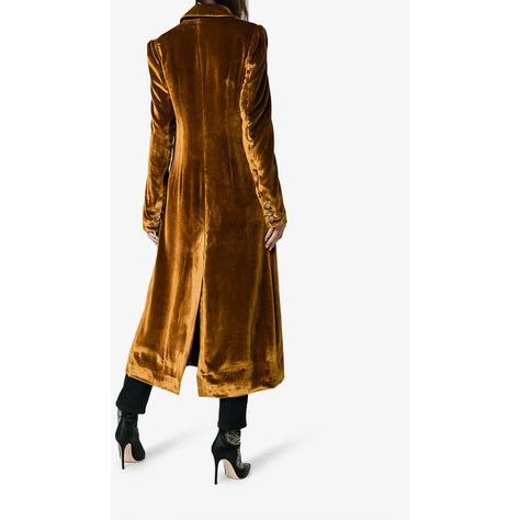 Velvet Duster Coat, Brown Velvet Coat, Velvet Coat Women, Shadow Dress, Rustic Outfits, Velvet Duster, Coat Collar, Rock And Roll Fashion, Velvet Dress Designs