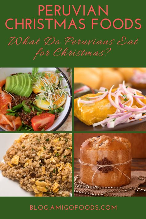 If you’re a foodie or you’re particularly intrigued by Peruvian culture, this year may be the perfect time to add some Peruvian spice to your holiday meal. You may soon discover that Peruvian cuisine makes life that much better.So, what exactly do Peruvians eat for Christmas dinner? Here’s a rundown on popular Peruvian Christmas foods worth trying out this holiday season.Let’s dig in! Best Peruvian Recipes, Latino Christmas Food, Peruvian Christmas Food, Latin Christmas Dinner, Peruvian Side Dishes, Peruvian Appetizers, Peruvian Christmas, Peru Food, Latino Recipes