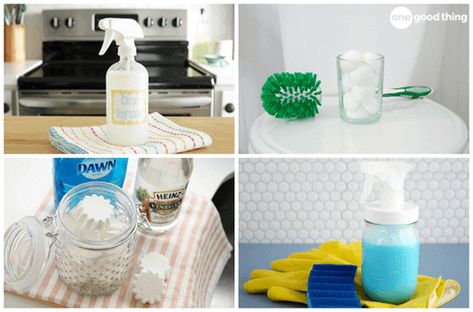 21 Of The Very Best Homemade Cleaners You Can Make Homemade Dish Soap, Scented Vinegar, Homemade Glass Cleaner, Homemade Shower Cleaner, Miracle Cleaner, Natural Cleaning Recipes, One Good Thing By Jillee, Homemade Cleaners, Eco Lifestyle