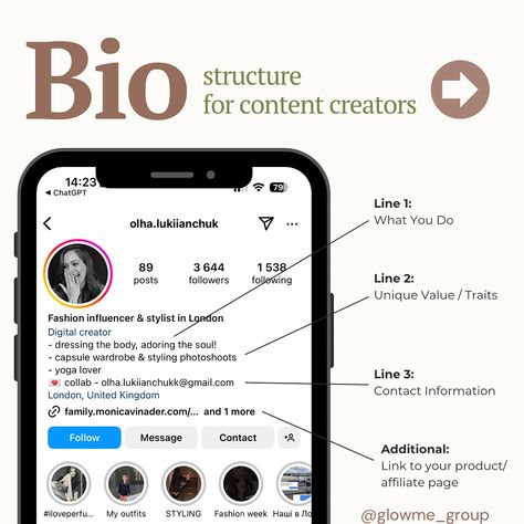 How to Build a Successful Bio for Your Business or Personal Brand on Social Media➡️🌟 A compelling social media bio can make a significant impact on your business’s online presence. Here’s a step-by-step guide to crafting a perfect bio for a business: 1️⃣ Unique Value Proposition - Highlight what makes your business unique. What do you offer that others don’t? 2️⃣ Target Audience - Specify who your products or services are for. Speak directly to your ideal customers. 3️⃣ Call to Action... Contact Creator, Unique Value Proposition, Business Vision Board, What Makes You Unique, Social Media Agency, Media Agency, Value Proposition, Social Media Strategy, Social Media Branding