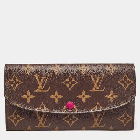 Louis Vuitton Monogram Canvas Emilie Wallet Louis Vuitton Emilie Wallet, Emilie Wallet, Classy Design, Canvas Wallet, Design Aesthetic, Classic Flap, Monogram Canvas, Authentic Louis Vuitton, Vintage Dior