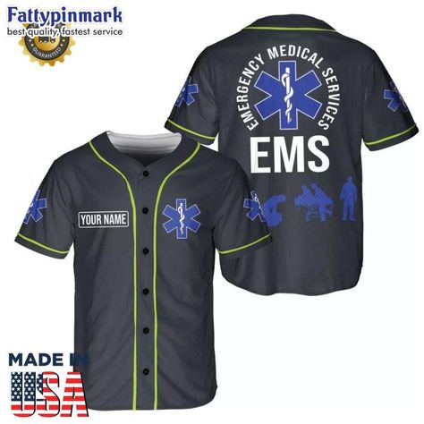 Personalized Emt Ems Paramedic Baseball Jersey Shirt, Ems Emt Paramedic Check more at https://fattypinmark.com/product/emt-ems-paramedic-baseball-jersey/ Emt Paramedic, Emergency Medical Services, Baseball Jersey Shirt, Paramedic, Baseball Jersey, Baseball Jerseys, Jersey Shirt, Shirt Design, Design Trends