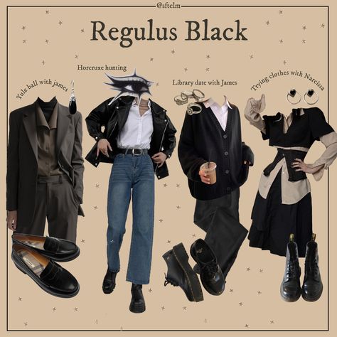 Academia Aesthetic Outfit, Hogwarts Outfits, Dark Academia Outfits, Dark Academia Outfit, Dark Academia Style, Academia Outfits, Academia Style, Regulus Black, Aesthetic Fits