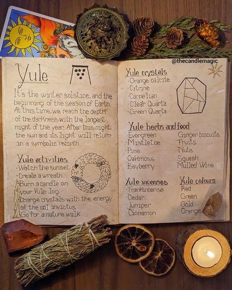 Yule Tree Winter Solstice, Yule Gift Basket, Yule Crystals Winter Solstice, Yule Spiral Winter Solstice, Yule Candle Ritual, Pagan Yule Log, What Is Yule, Crystals For Yule, Yule Traditions Winter Solstice