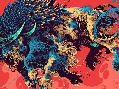 Ivan Belikov, Fabulous Beasts, Dragon Bird, Mythical Dragons, Fire Breathing Dragon, Graphisches Design, Instagram Prints, �다크 판타지, Ink Sketch