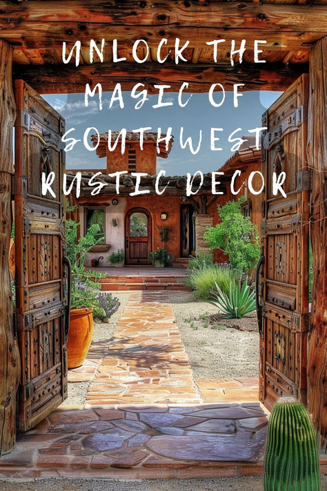 Thinking about revamping your home with a Southwest rustic flair? Find out how to mix traditional and modern elements for a stunning look. Get inspired by clicking here! 🌄🛋️✨ #ChicDecor #SouthwestDesign #HomeMakeover #DecoratingIdeas #RusticChic Santa Fe Decor Southwest Style, Southwest Decorating Ideas, Southwest Style Decor, Southwestern Interior Design, Southwest Landscaping, Southwestern Homes, Santa Fe Decor, Modern Southwest Decor, Southwestern Interior