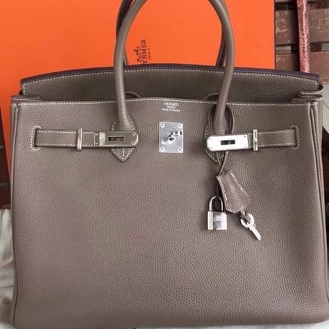 Hermes Birkin Togo Etoupe 30cm Etoupe Birkin, Hermes Birkin Etoupe, Birkin 30 Etoupe, Hermes Etoupe, Birkin 30, Hermes Birkin 30, Hermes Handbags, Hermes Bags, Hermes Birkin