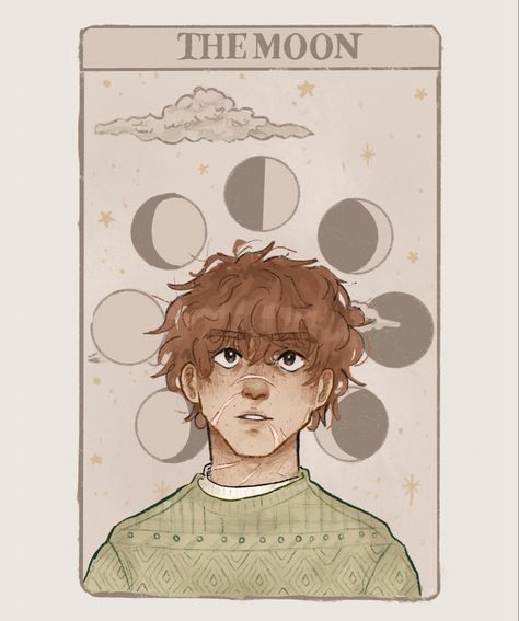 Marauders Tarot Cards, Marauders Drawings, Marauders Drawing, Remus John Lupin, Tarot Moon, Stars Astronomy, Slytherin Skittles, Marauders Fan Art, Fav Character