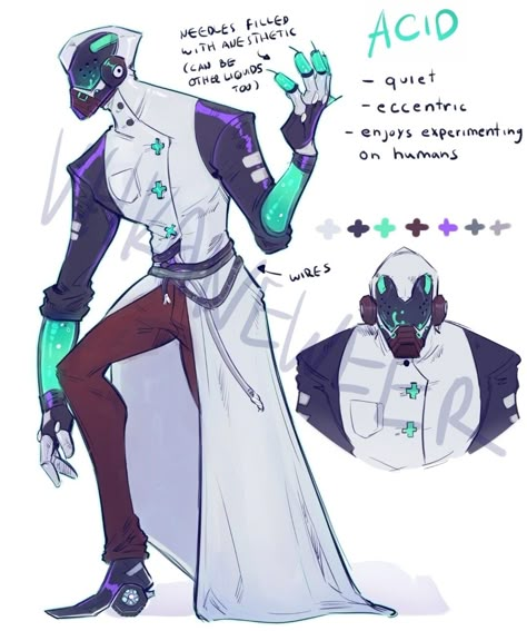 Villain Character Concepts, Villain Concept Art Male, Alien Reference Character Design, Cyberpunk Villain Concept Art, Cybernetic Character Design, Supervillain Oc Character Design, Supervillain Character Design Male, Tech Core Fashion, Oc Supervillain