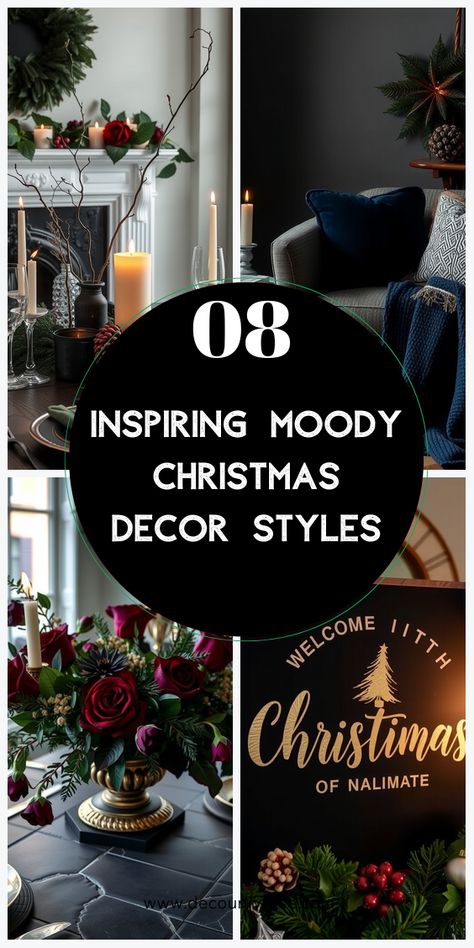 Embrace the moody vibes this holiday season with decor that’s anything but ordinary. These ideas bring a unique charm to your Christmas celebrations. (Pin for later when you need fresh ideas!) Arhaus Christmas, Christmas Decor 2024, Moody Christmas Decor, Mantle Christmas Decor Ideas, Christmas Interior Design, Moody Christmas, Luxury Christmas Decor, Moody Vibes, Modern Holiday Decor