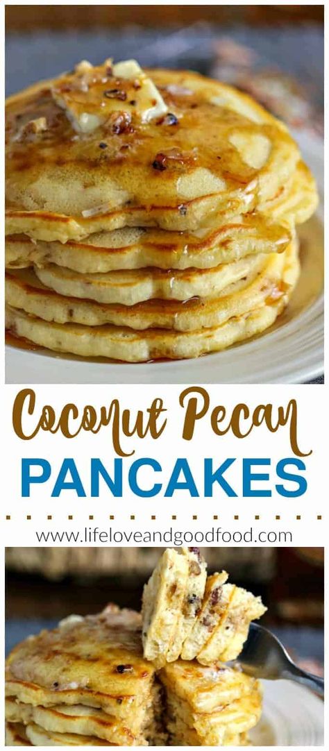 Fancy Pancake Recipe, Pancake Game, Pecan Pancakes, Coconut Pancakes, Healthy Pancake Recipes, Beau Mirchoff, Matt Lanter, Michael Murray, Coconut Pecan