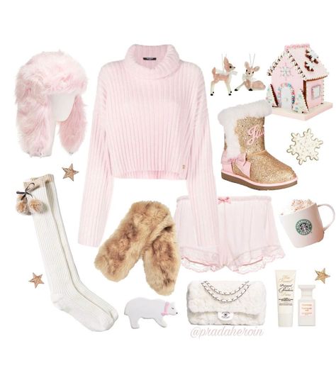 Old Fashion Outfits, Pink Christmas Outfits, Peppermint Princess, Merry Pinkmas, Christmas Slideshow, Barbie Fits, Girlblogger Aesthetic, Kawaii Summer, Coquette Outfits