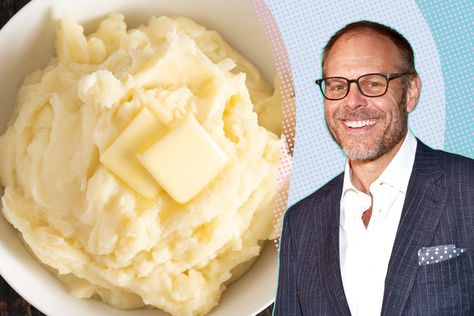 Alton Brown's Mashed Potatoes Aren't Mashed (That's Why They're So Good) Condensed Milk Recipes Easy, Best Ina Garten Recipes, 3 Ingredient Desserts, Perfect Mashed Potatoes, Best Mashed Potatoes, Condensed Milk Recipes, Cooking Bacon, Alton Brown, Mashed Potato Recipes