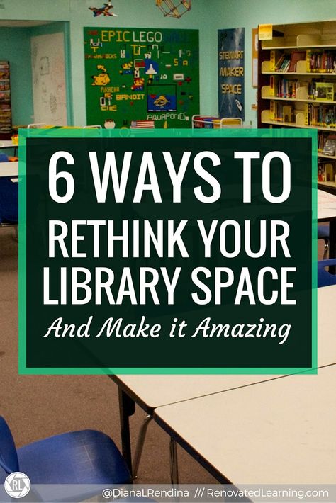 School Library Decor, Makerspace Library, Library Space, School Library Design, School Library Displays, Teen Library, Library Center, Library Media Specialist, Middle School Libraries