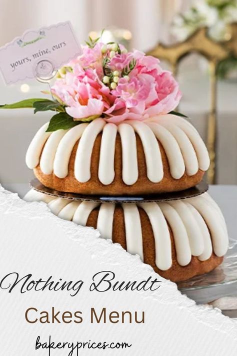 #nothingbundt #cakes #cakesmenu Nothing Bundt Cakes Decoration, Baby Shower Bundt Cake, Bundt Cake Decorating Ideas, Nothing Bundt Cakes Wedding, Bundt Cake Decorations, Costco Cake, Nothing Bundt, Nothing Bundt Cakes, Wedding Sweets