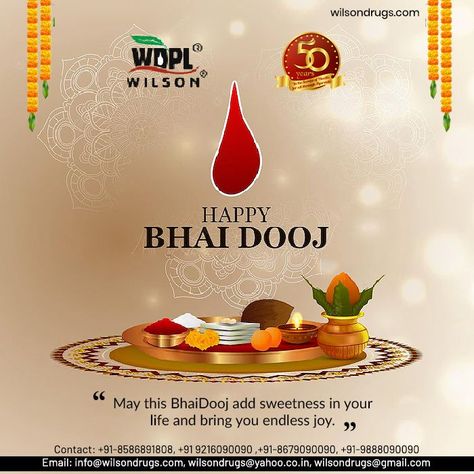 Happiness, good health, success, and prosperity are all that a sister wishes for her brother. Wilson Drugs wishes all brothers and sisters a very Happy Bhai Dooj! #bhaidooj #bhaidoojspecial #bhaibehen #bhaidoojgifts #love #happybhaidooj #india #bhaidoojcelebration #bhaiya #festival #bhaijaan #brothersisterlove #bhaiyadooj #giftideas #indianfestival #bhaidoojh #bhaidoojgift #happiness #bhaibeej #gifts #bhaidoojhamper #event #god #blessings #treats Bhaidooj Wishes, Bhai Dooj Post, Happy Bhai Dooj, God Blessings, Bhai Dooj, Brother And Sister Love, Boys Denim, Brothers And Sisters, Indian Festivals