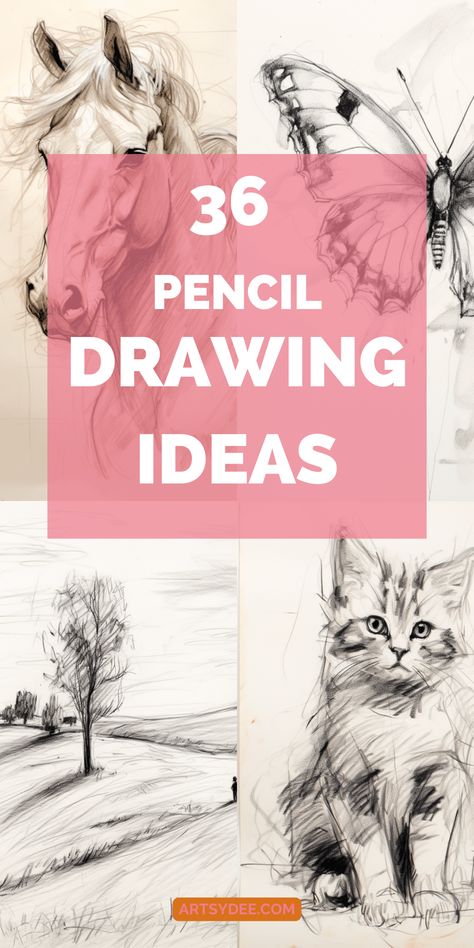 Elevate your drawing skills with our collection of 36 pencil drawing ideas for your sketchbook! From portraits to landscapes, our ideas are perfect for beginners and experienced artists alike. Our guide covers everything from basic techniques to advanced shading and texture. Click to explore and start creating today! #pencildrawingideas #sketchbook #arttips #creativity #drawingtechniques. Click to explore and start creating today! Sketching With Shading, Artistic Sketches Ideas, Sketch Of Landscape, Colored Pencil Drawing For Beginners, What To Sketch Ideas, Cool Art Drawings Ideas Sketches, Beginner Sketch Ideas, Color Pencil Sketches Sketchbooks, Pencil Drawing Ideas Easy