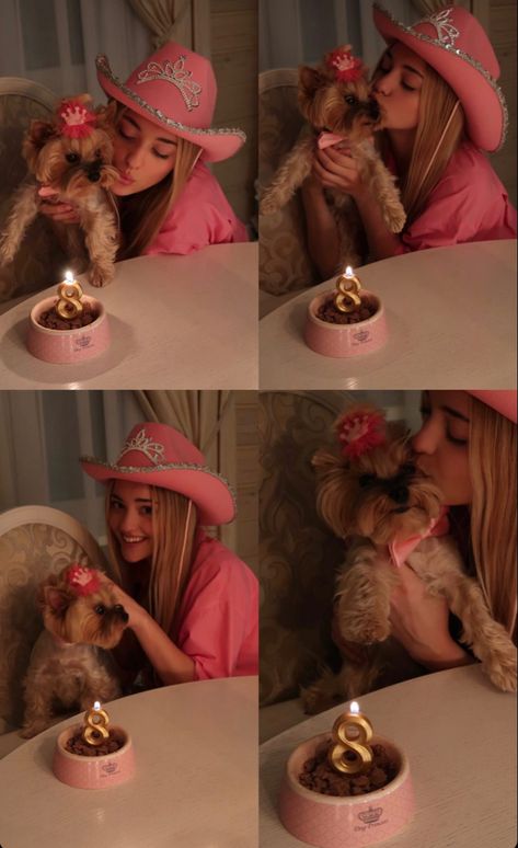 Dog Photoshoot Birthday, Lulu Aesthetic, Dog Birthday Photoshoot, Happy Birthday Dog, Dog Mommy, Bad Barbie, Birthday Gifts For Boyfriend Diy, Dog Photoshoot, Dog Cakes