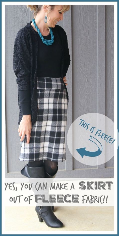 1 Yard Fleece Projects, Midi Skirt Tutorial, Clothing Recycling, Diy Womens Clothes, Diy Scarves, Blanket Skirt, Insulated Skirt, Long Skirt Winter, Wrap Skirt Pattern