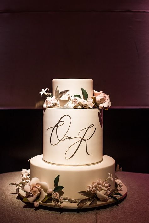 Engagement Cake With Initials, Engaged Cake Ideas, Wedding Cake With Initial On Cake, Wedding Cakes With Initials, Initials On Wedding Cake, Ring Ceremony Cake Design, Cake For Reception, Reception Cake Designs, Engage Cake