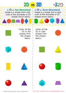 2D vs. 3D Shapes - PDF Worksheet #kids #preschool #kindergarten #kindergartenworksheets #preschoolworksheets #worksheets #printables #2dshapes #3dshapes #lettering #learning 2d Vs 3d Shapes, Shape Worksheet, 3d Shapes Worksheets, Company Letterhead Template, Shapes Worksheet Kindergarten, Kindergarten Math Worksheets Free, 2d And 3d Shapes, Printable Preschool Worksheets, Shapes Worksheets