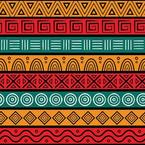 patrón sin costuras de color panafricano African Pattern Fabric, African Textiles Patterns, Ancient Paper, Africa Art Design, African Pattern Design, African Symbols, African Colors, Pan African, American Pattern