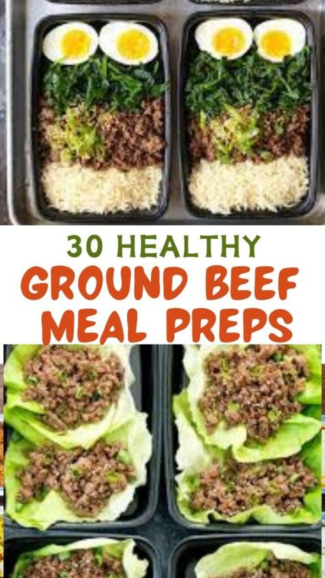 Ground beef meal prep recipes offer easy, versatile meals for the week. Try 30+ delicious dishes like tacos, casseroles, and stir-fries for quick, tasty dinners! Lunch Meals For Work, Burger Meal Prep, Beef Meal Prep Ideas, Beef Meal Prep Recipes, Ground Beef Meal Prep Recipes, Prepped Dinners, Easy Meal Prep Dinners, Meal Prep Ground Beef, Low Fat Meal Prep