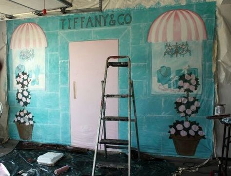 How to make a hand painted banner on canvas and tips on painting a rose topiary Mural Business, Painting A Rose, Rose Topiary, Painted Banner, Painted Mural, Playroom Ideas, Photo Booths, Day Care, Drop Cloth