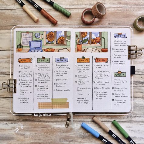 Irene Diaz (@bujo.sine) • Instagram photos and videos Whiteboard Layout, Whiteboard Planner Ideas, September Weekly Spread, Bullet Journal Page, Bullet Journel, Bullet Journal Ideas Templates, Creating A Bullet Journal, Bullet Journal Paper, Bulletin Journal Ideas