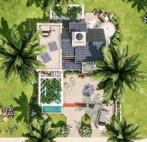 Once Human, Sims 4 Houses Layout, Oasis Springs, Sims 4 House Building, Bloxburg Ideas, Sims 4 House Design, Casas The Sims 4, Sims Building, Sims House Plans