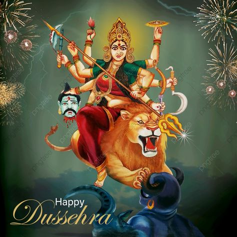 Maa Durga Png, Navratri Pic, Ambaji Mata, Maa Durga Hd, Durga Chalisa, Navratri Greetings, Dasara Wishes, Lion Kings, Dussehra Greetings