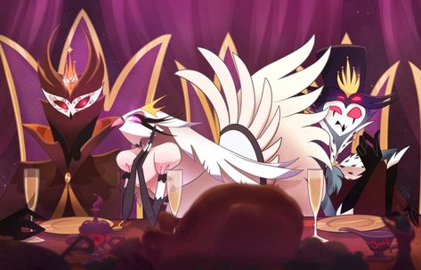 Stolas And Stella, Goetia Family, Ars Goetia, Boss Series, Arte Do Kawaii, Monster Hotel, Art Folder, Vivziepop Hazbin Hotel, Funny Animal Jokes