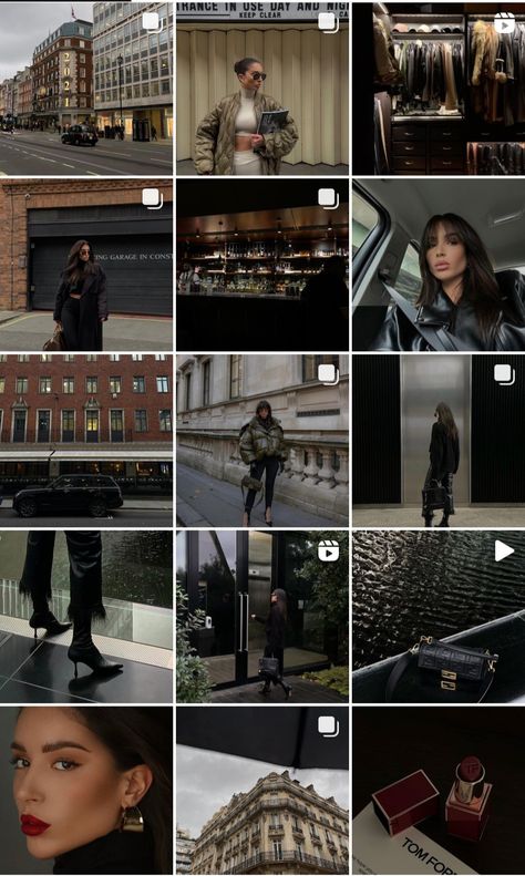 Elegant Ig Feed, Dark Instagram Aesthetic Feed, Luxurious Instagram Feed, Mysterious Instagram Profile, Stargirl Instagram Feed, Dark Feminine Instagram Feed, Dark Ig Feed, Instagram Page Aesthetic, Instagram Page Ideas Aesthetic