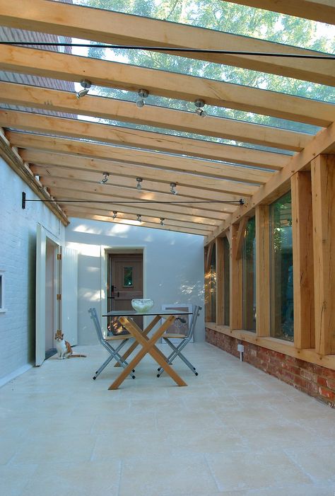 Wooden Conservatory Extension, Wooden Conservatory, Wooden House Architecture, Oak Conservatory, Wooden Extension Ideas, Conservatory Ideas, Lean To Conservatory, Conservatory Extension, Garden Lodge