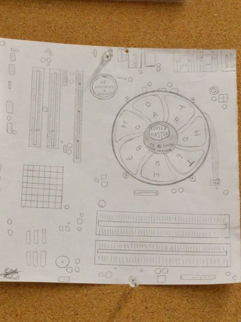 Motherboard Drawing Top View Motherboard Drawing, Motherboard Drawing With Label, Motherboard Diagram, Cyberchase Motherboard, Laptop Motherboard, Cute Anime Wallpaper, Motherboard, Top View, Anime Wallpaper
