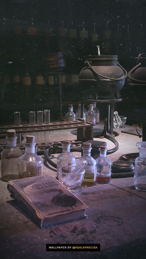 potions class Dark Potions Aesthetic, Potion Class Harry Potter, Potions Aesthetic Harry Potter, Potions Harry Potter Aesthetic, Potions Class Aesthetic, Witch Potions Aesthetic, Potions Class Harry Potter, Potions Aesthetic, Potion Aesthetic