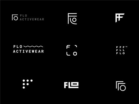 Flo Activewear Logo Explorations by Pande - Dribbble Activewear Logo Design, Activewear Branding, Activewear Logo, Typo Logo Design, Clothing Brand Logos, Graphisches Design, Typo Design, Text Logo Design, Typo Logo