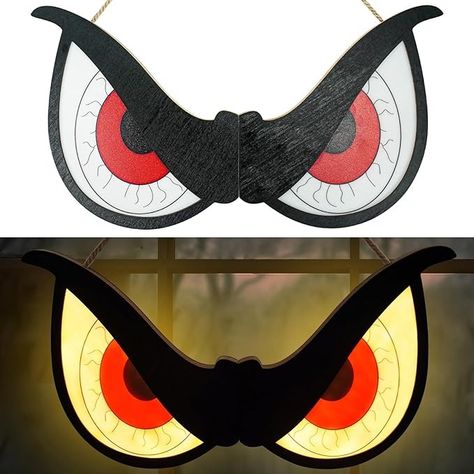 Amazon.com: Agusbagli 40 LED Halloween Flashing Spooky Eyes Lights, 20" Battery Operated Halloween Window Lights with 2 Glowing Modes Foldable Design Hanging Light Up Eyes for Halloween Indoor Outdoor Decorations : Patio, Lawn & Garden Eyes For Halloween, Window Lights, Halloween Window Decorations, Spooky Eyes, 2024 Halloween, Halloween Window, Window Light, Outdoor Decorations, Hanging Light