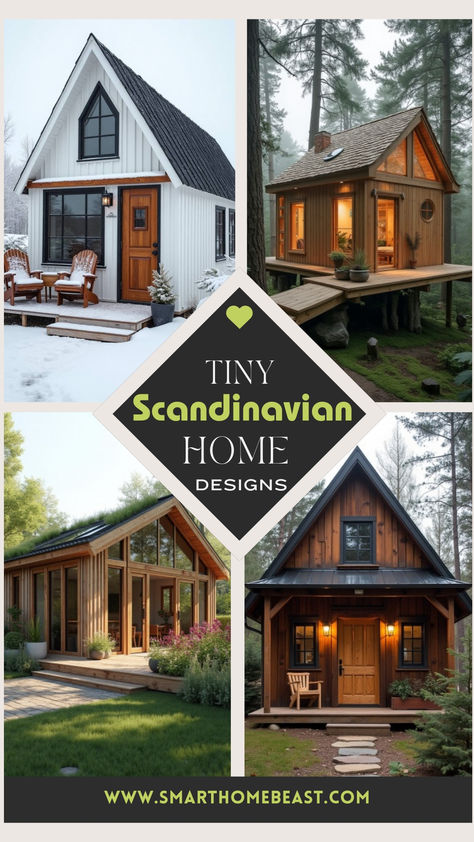 An image of a Scandinavian-inspired tiny home with minimalist decor, featuring sleek furniture, natural wood finishes, and a bright, open layout. Tiny House Scandinavian, Scandi House Design, Tiny Home Designs, Maximizing Small Spaces, Scandinavian House, Minimalist Space, Maximize Small Space, Saving Ideas, Stunning Interiors