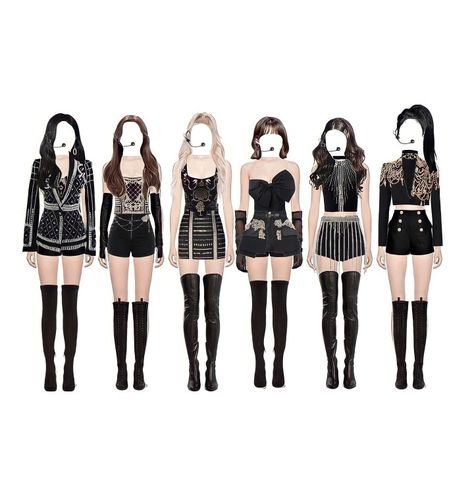 K-pop outifs Girl Group 6 members para sua Dr Kpop Stage Outfits Ideas 6 Members, Kpop Performance Outfit, Kpop Performance, Gg Outfits, Kpop Clothes, Kpop Concert Outfit, Group Fashion, Kpop Stage Outfits, Idol Outfit