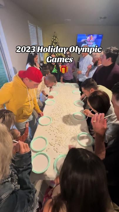 Holiday Olympic Games🎄 - Marshmellow grab (with straw only) - Candle... | christmas games | TikTok Holiday Olympic Games, Christmas Olympics Games, Games With Straws, Marshmallow Christmas Games, Family Christmas Olympics, Straw Games, Marshmallow Straw Game, Family Winter Olympic Games, Christmas Olympic Games