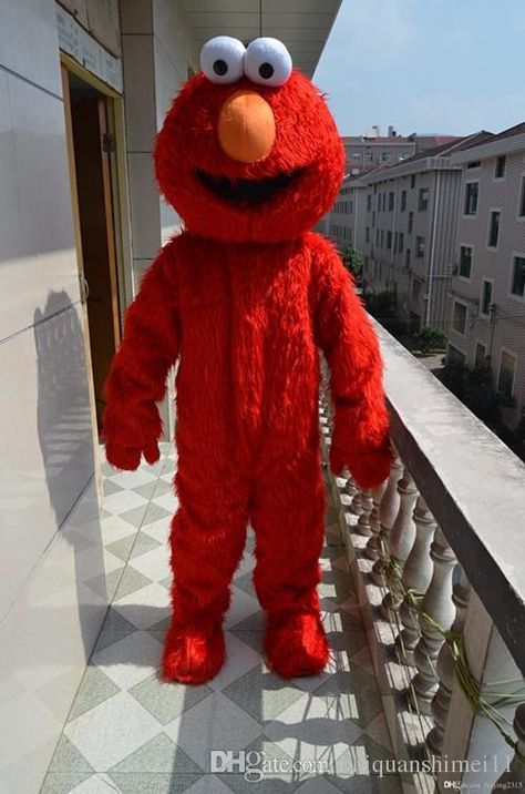 Elmo Costume, Elmo Cookies, Red Monster, Elmo And Cookie Monster, Cartoon Character Costume, Sesame Street Muppets, Sesame Street Elmo, Cartoon Costumes, Elmo Party