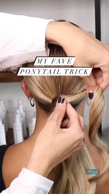 Hidden Elastic Ponytail, Hair Wrap Ponytail How To, Bobby Pin Ponytail Trick, Hiding Ponytail Holder, Wrap Ponytail With Hair, Ponytail Alternatives Simple, Wrapping Hair Around Ponytail, Ponytail Wrapped With Hair How To, Ponytail With Hair Wrapped Around