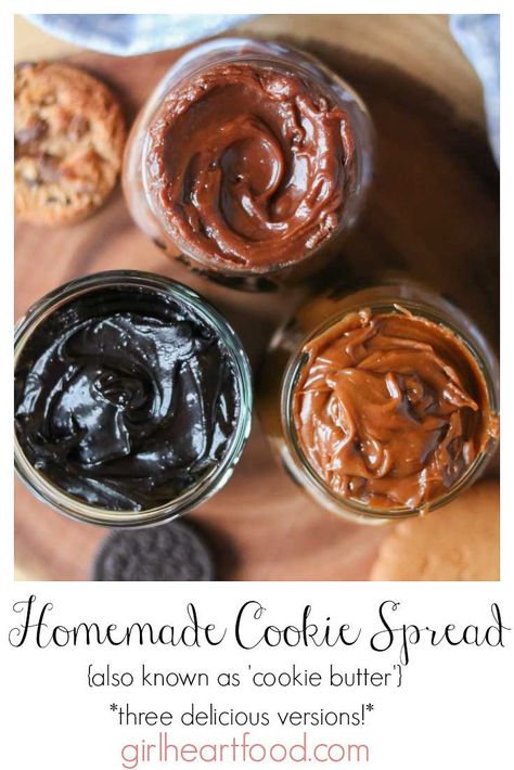 Butter Ideas For Bread, Cookie Butter Sauce, Homemade Spreads For Bread, Homemade Cookie Butter Recipes, Cookie Butter Recipes Homemade, How To Make Cookie Butter, Speculoos Cookie Butter Recipes, Diy Cookie Butter, Spreadable Butter Recipe