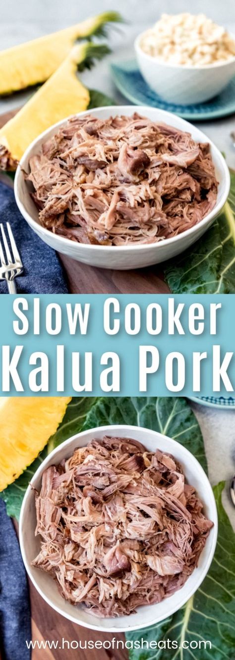 Hawaiian Pork Shoulder Crock Pot, Pineapple Pork Shoulder Crock Pot, Kalua Pork Crockpot, Slow Cooker Kalua Pork, Kahlua Pork, Allergy Diet, Hawaiian Pork, Vacation Food, Kalua Pork