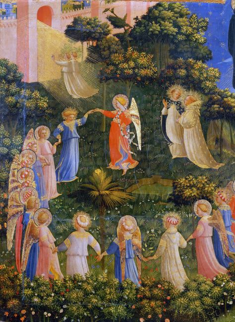 The Last Judgement, Heaven Painting, The Last Judgment, Fra Angelico, Medieval Paintings, Historical Painting, Heaven And Hell, Historical Art, Catholic Art