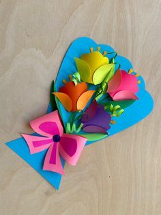 Paper Craft, Paper Flowers, Flowers, Blue